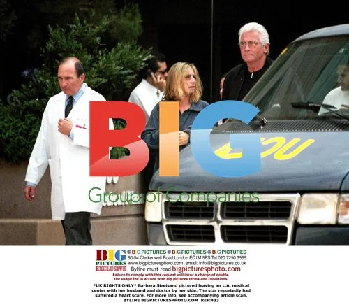 Barbara Streisand leaves L.A. medical center