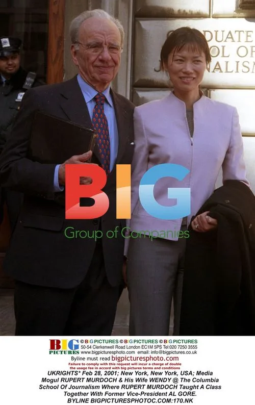 Rupert Murdoch & Wendy Murdoch at Columbia Journalism School