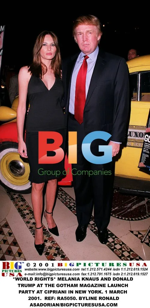 Melania Knaus and Donald Trump at Gotham Magazine Launch