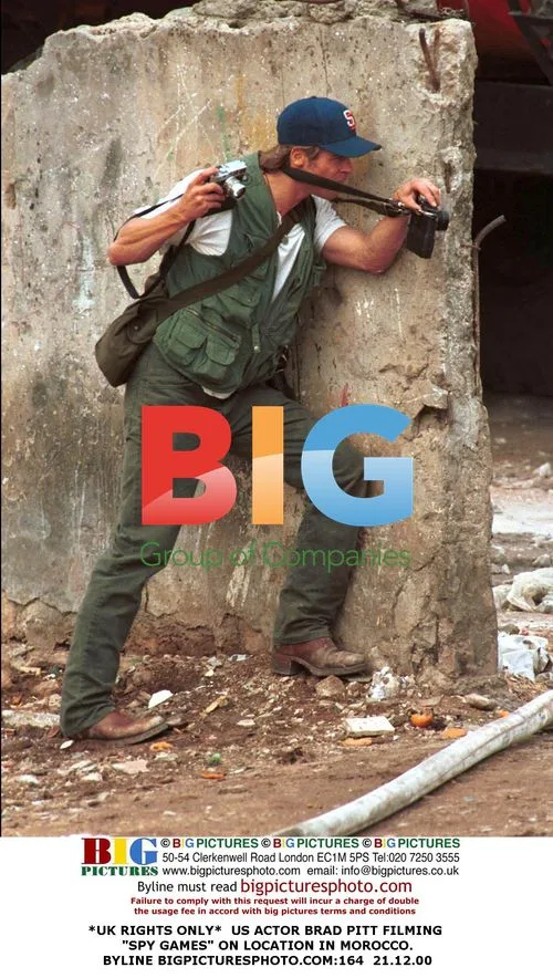 Brad Pitt Filming "Spy Games" in Morocco