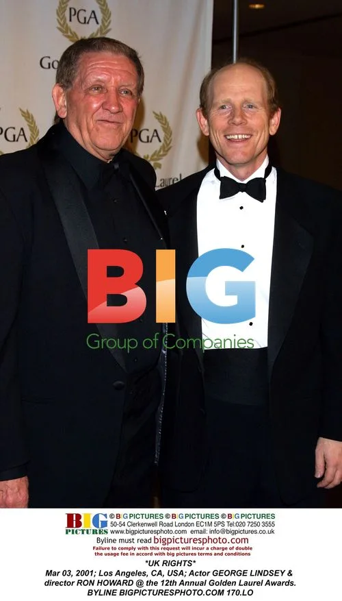 George Lindsey and Ron Howard at Golden Laurel Awards