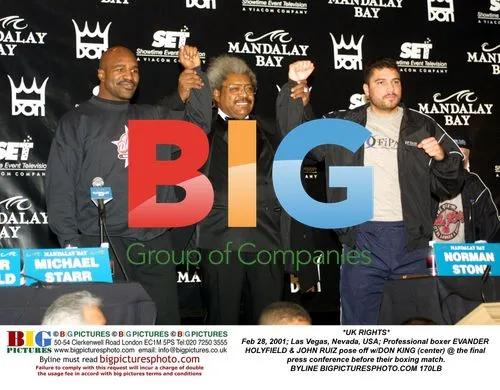 Evander Holyfield & John Ruiz with Don King