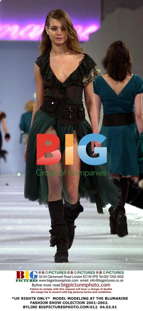Model at Blumarine Fashion Show