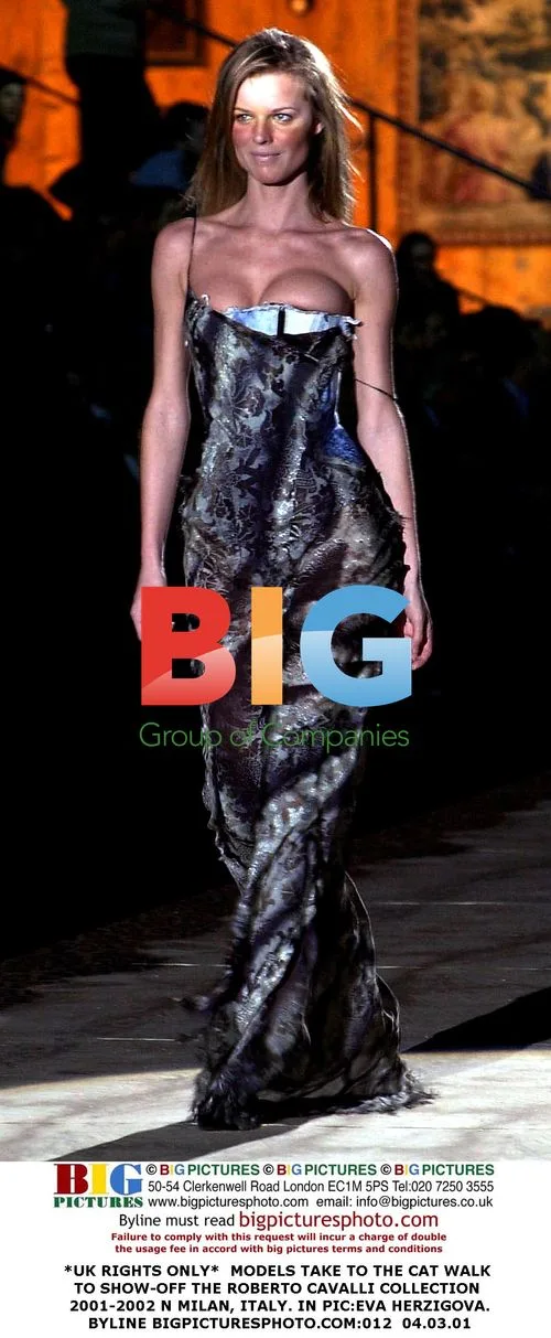 Eva Herzigova at Roberto Cavalli Milan Show
