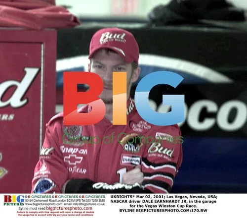 Dale Earnhardt Jr. in Las Vegas NASCAR Garage