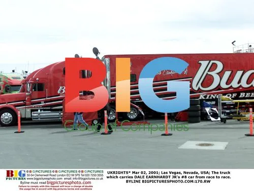 Dale Earnhardt Jr.'s #8 race car transporter