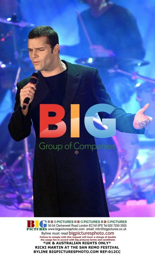 Ricki Martin at the San Remo Festival
