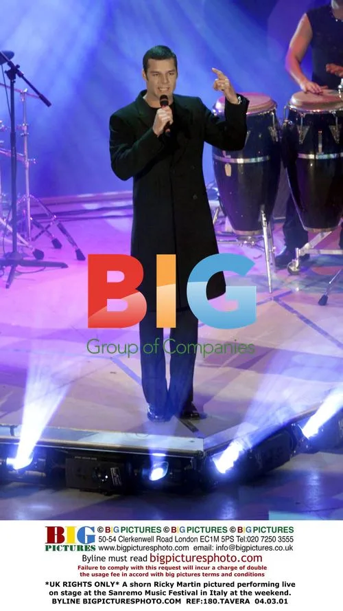 Ricky Martin Performs at Sanremo Music Festival
