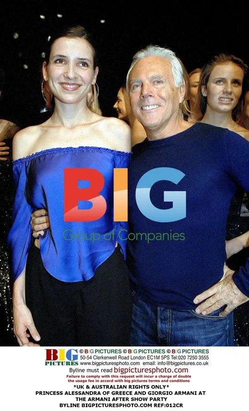 Princess Alessandra and Giorgio Armani at Armani Party