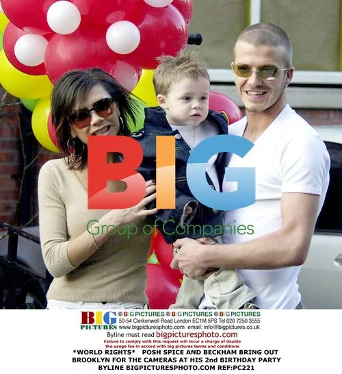 Posh Spice and Beckham at Brooklyn's 2nd Birthday