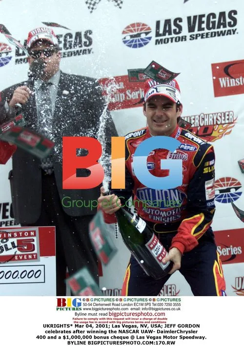 Jeff Gordon Wins NASCAR Race in Las Vegas