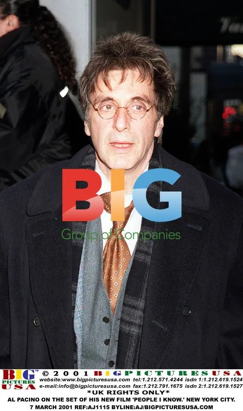 Al Pacino on set of 'People I Know'