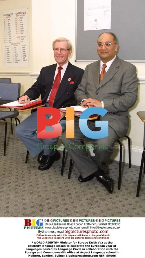 Minister Keith Vaz at celebrity language lesson