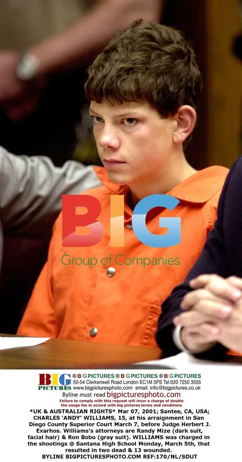 Andy Williams' Arraignment