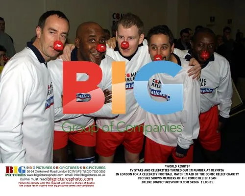 Celebrities at Comic Relief Charity Football Match