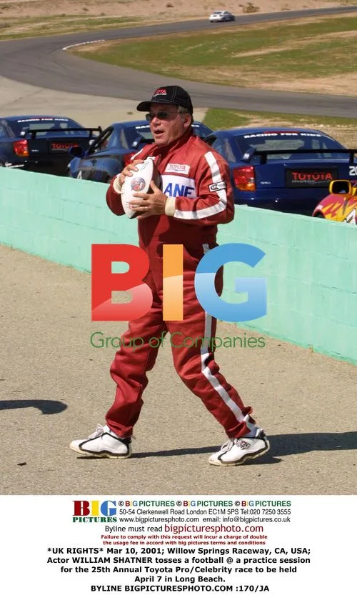 William Shatner at Toyota Pro/Celebrity Race Practice