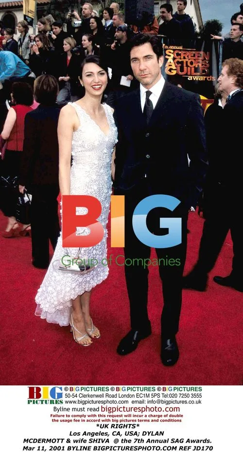 DYLAN MCDERMOTT & wife SHIVA at SAG Awards