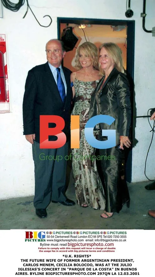 Cecilia Bolocco at Julio Iglesias Concert