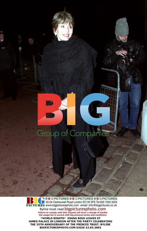 Diana Rigg leaves St James Palace
