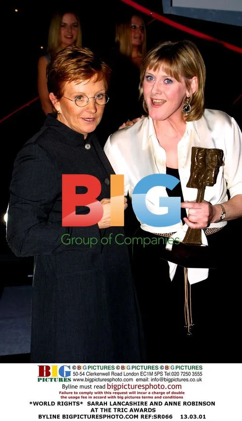 SARAH LANCASHIRE AND ANNE ROBINSON AT TRIC AWARDS