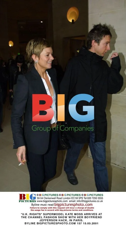 Kate Moss arrives at Channel fashion show with boyfriend