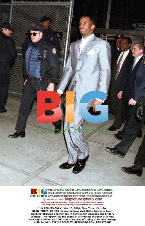Rapper Puffy Combs Leaves Court in NY