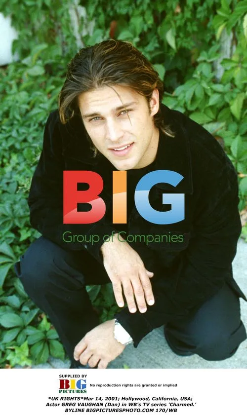 Greg Vaughan on set of 'Charmed' TV series