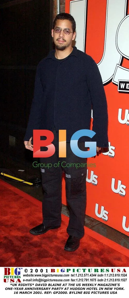 David Blaine at US Weekly's 1-Year Party