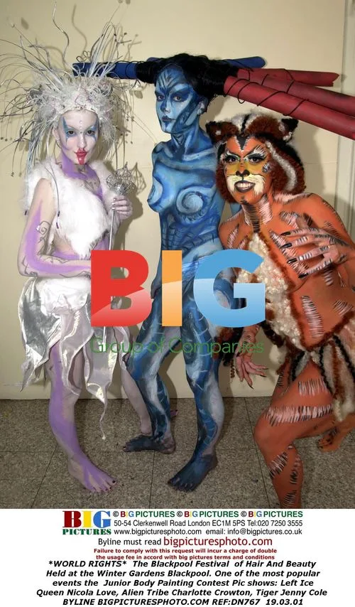 Junior Body Painting Contest at Blackpool Festival