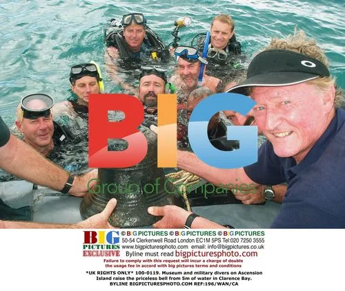 Divers raise priceless bell from Ascension Island wreck