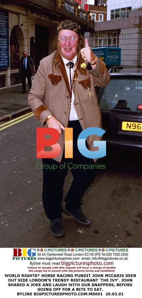 John McCarik Seen Outside London Restaurant