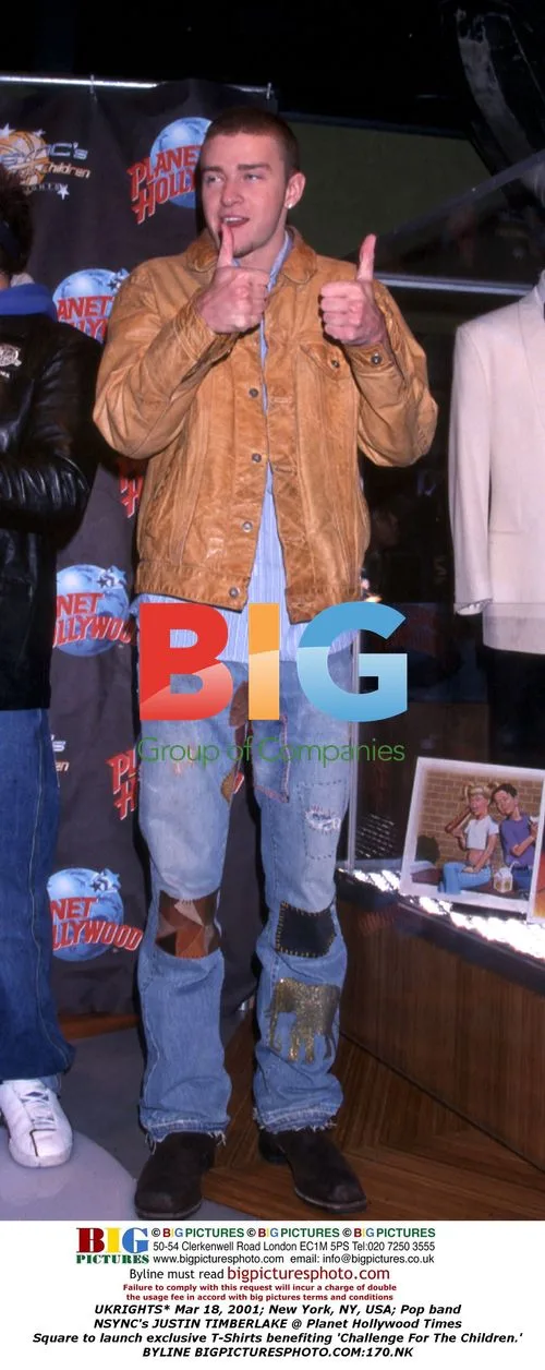 NSYNC's JUSTIN TIMBERLAKE at Planet Hollywood NYC