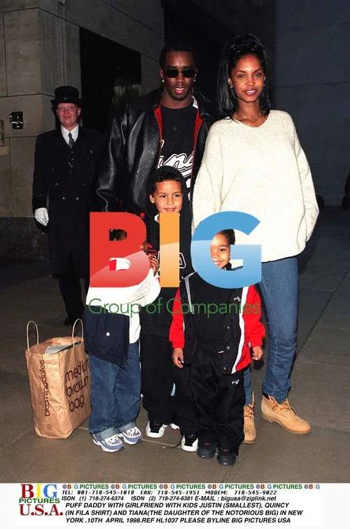 Puff Daddy with Family in New York