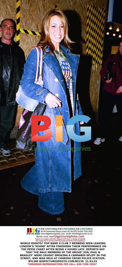 S Club 7 members seen leaving London's 'Sound' venue