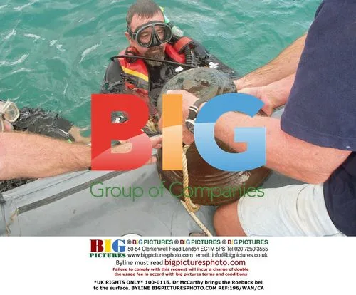 Dr McCarthy recovers sunken ship's bell