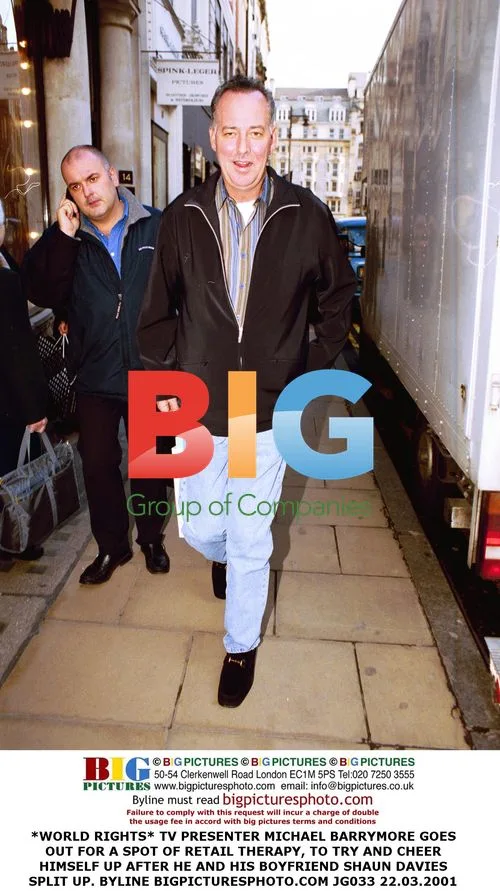 Michael Barrymore goes shopping after split