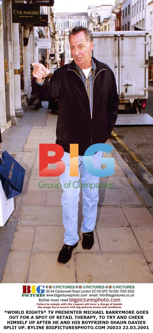 TV Presenter Michael Barrymore Out Shopping