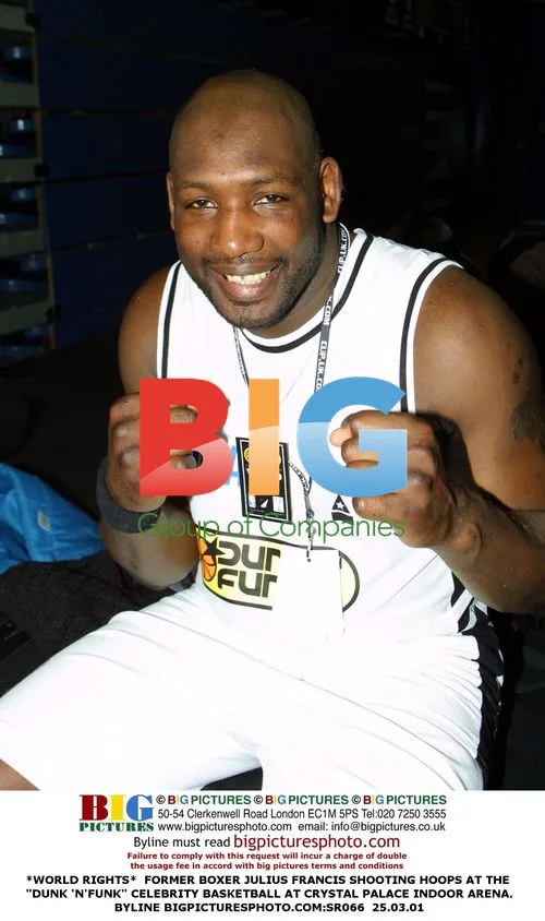 JULIUS FRANCIS SHOOTS HOOPS AT CELEBRITY BASKETBALL