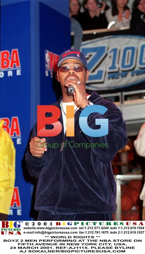Boyz 2 Men Performing at NBA Store, New York