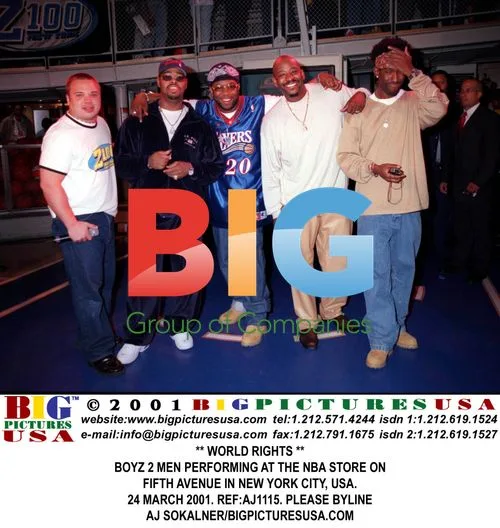 Boyz 2 Men Performing at NBA Store, New York