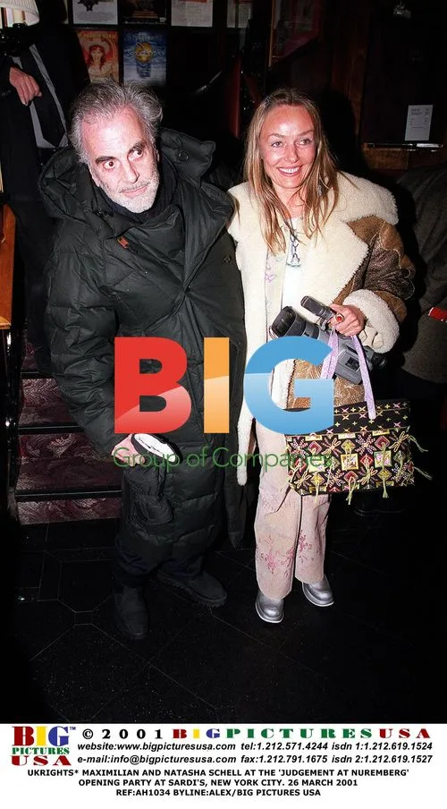 Maximilian and Natasha Schell at 'Judgement at Nuremberg' Party