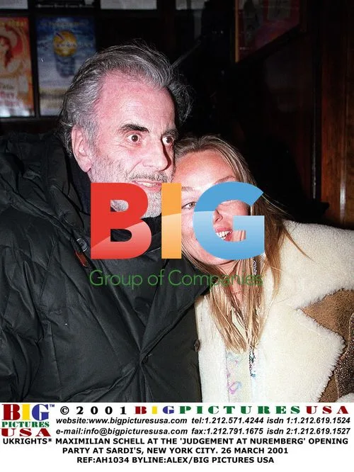 Maximilian and Natasha Schell at 'Judgement at Nuremberg' party