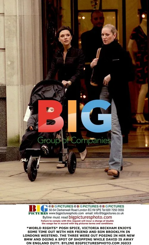 Victoria Beckham Shops with Son in London