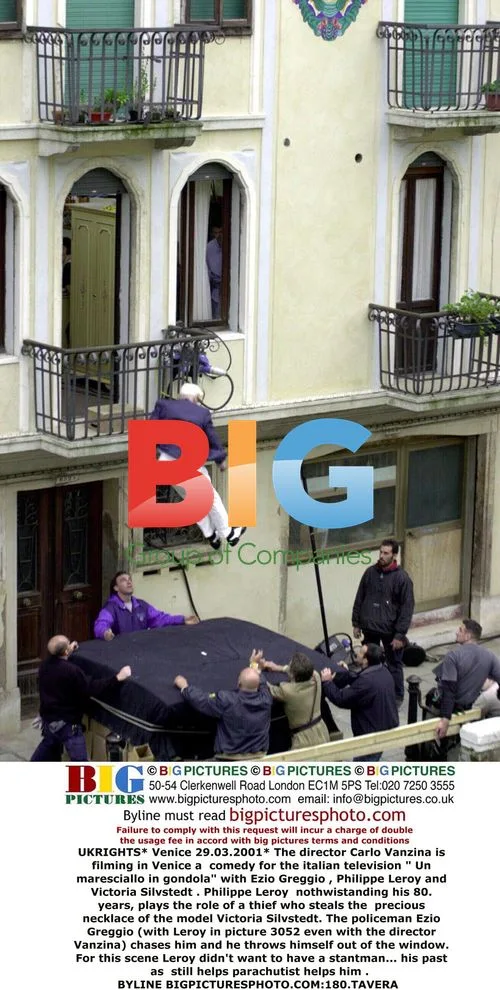 Filming of "Un maresciallo in gondola" in Venice