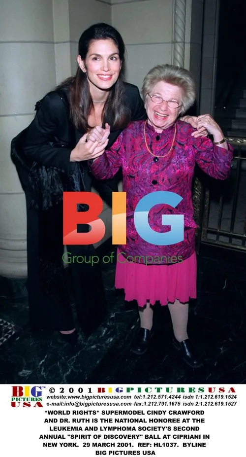 Cindy Crawford and Dr. Ruth at Charity Ball