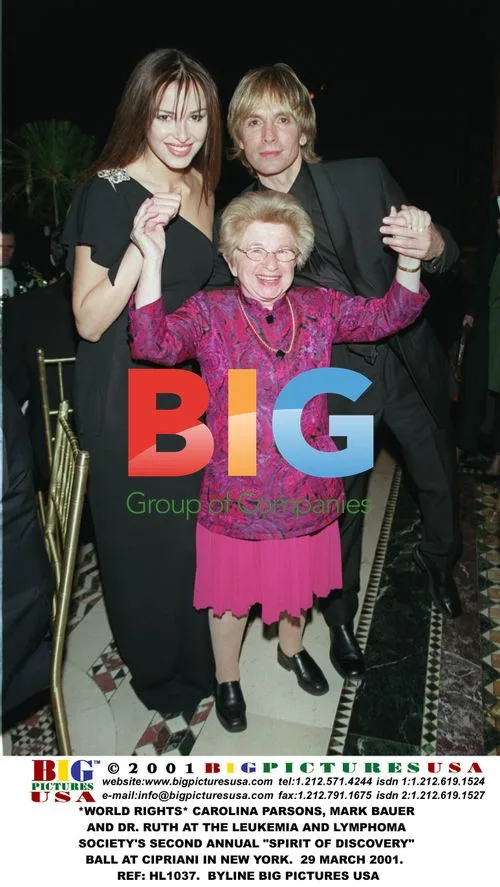 Carolina Parsons, Mark Bauer and Dr. Ruth at Charity Ball