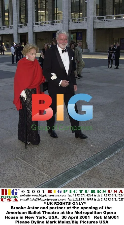 Brooke Astor and partner at American Ballet Theatre opening