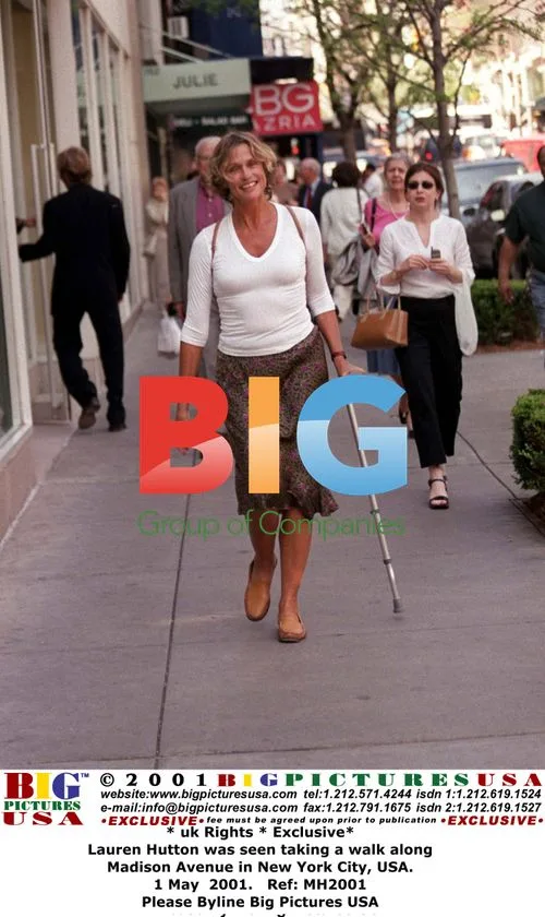 Lauren Hutton takes walk in NYC