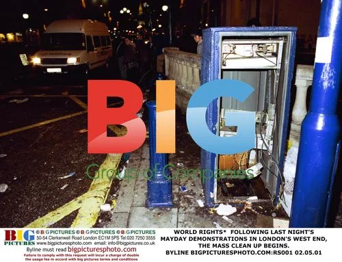 Mayday Clean Up in London's West End