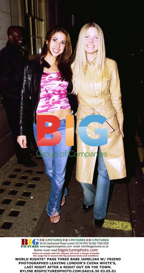 Page Three Babe Jameliah Leaving China White's